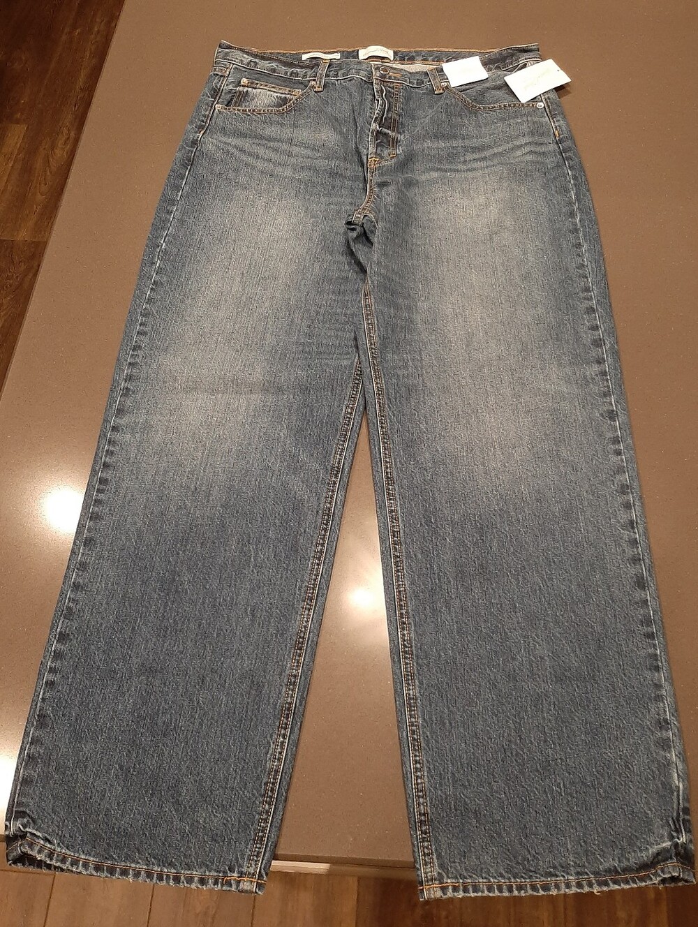 Universal Thread 90s Baggy Jeans Womens 14 Mid Rise Medium Wash NWT